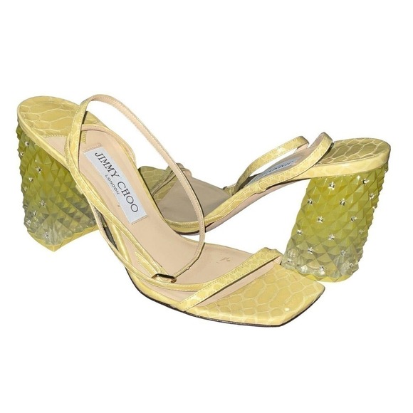 Jimmy Choo Women’s Art Printed Strappy High-Heel Sandals Size 38 - Picture 1 of 12